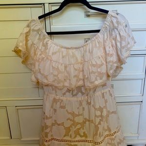 Champagne & Strawberries maxi dress NWT.